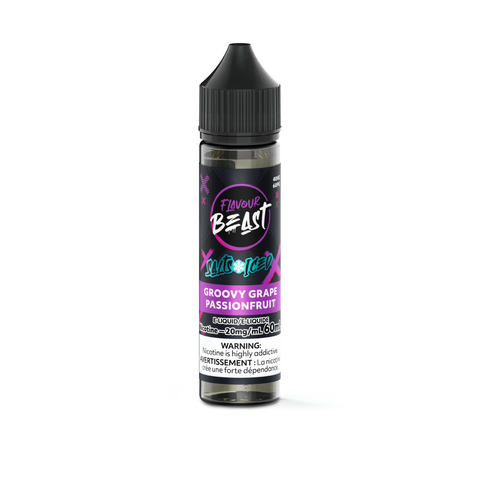 Flavour Beast Nic Salt 60mL - Groovy Grape Passionfruit Iced