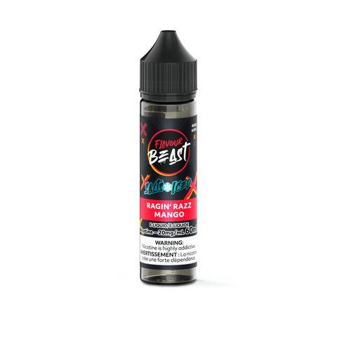 Flavour Beast Nic Salt 60mL - Ragin Razz Mango Iced