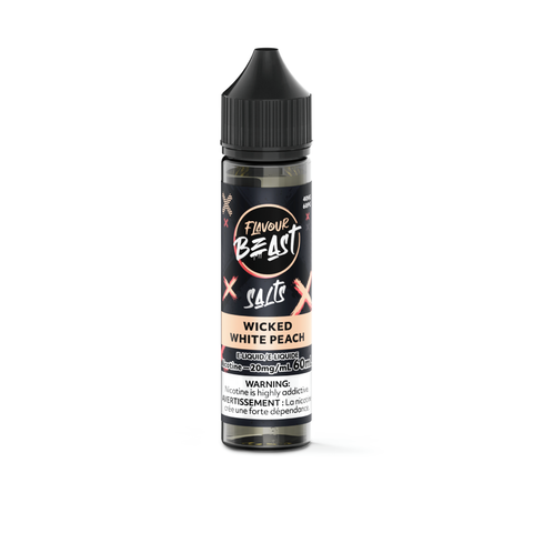 Flavour Beast Nic Salt 60mL - Wicked White Peach