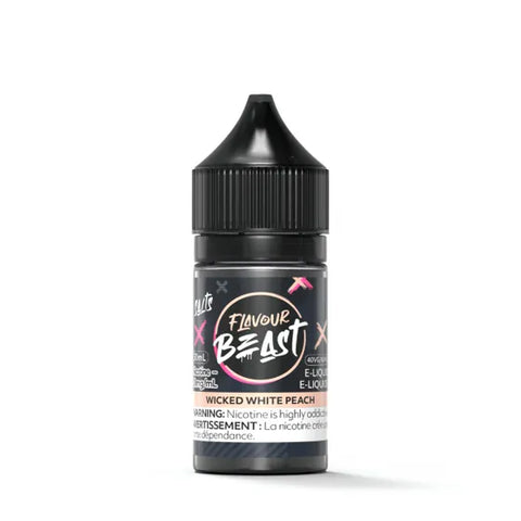 Flavour Beast Nic Salt - Wicked White Peach Iced (30mL) | Vape Cloud Canada