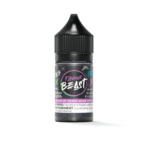 Flavour Beast Nic Salt - Grapplin' Grape Sour Apple Iced (30mL) | Vape Cloud Canada