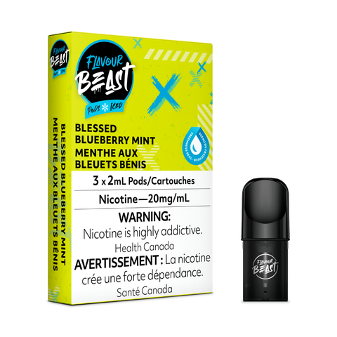 Flavour Beast S Pods - Blessed Blueberry Mint Iced | Vape Cloud Canada