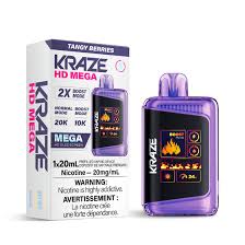 Kraze HD Mega 20k - Tangy Berries | Vape Cloud Canada