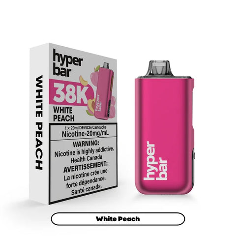 Hyperbar BE38000 - White Peach | Vape Cloud Canada