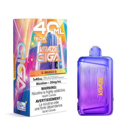 Kraze Giga 40ML Disposable Vape - S. Mango G
