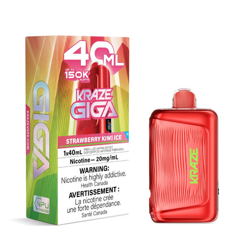 Kraze Giga 40ML Disposable Vape - Strawberry Kiwi Ice
