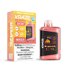 Kraze HD Mega 20k - Frizzy Peach Ice | Vape Cloud Canada