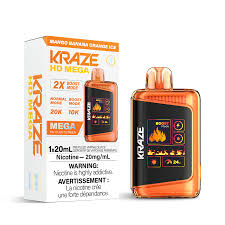 Kraze HD Mega 20k - Mango Banana Orange Ice | Vape Cloud Canada