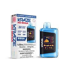 Kraze HD Mega 20k - Blueberry Watermelon Ice | Vape Cloud Canada