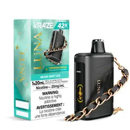 Kraze Luna Disposable | Vape Cloud Canada Pacific Smoke 20mg-ON-Tax-Miami-Mint-Ice 42.99  Vape Cloud