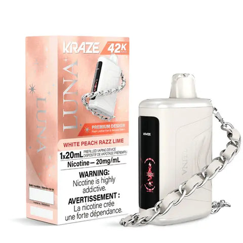 Kraze Luna Disposable | Vape Cloud Canada Pacific Smoke 20mg-ON-Tax-White-Peach-Razz-Lime 42.99  Vape Cloud