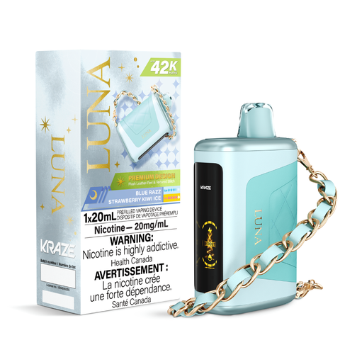 Kraze Luna Disposable - Blue Razz Strawberry Kiwi Ice