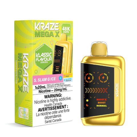 Kraze Mega X Disposable Vape - S. Slam G Ice