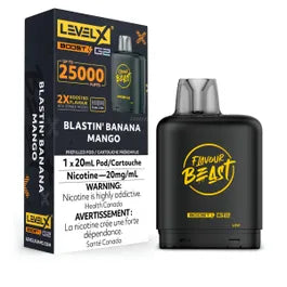 Level X Boost - Flavour Beast - Blastin' Banana Mango | Vape Cloud Canada