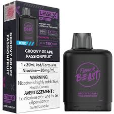 Level X Boost - Flavour Beast - Groovy Grape Passionfruit Iced | Vape Cloud Canada