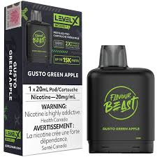 Level X Boost - Flavour Beast - Gusto Green Apple | Vape Cloud Canada