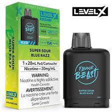 Level X Boost - Flavour Beast - Super Sour Blue Razz Iced | Vape Cloud Canada