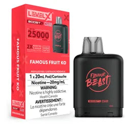 Level X Boost - Flavour Beast - Famous Fruits KO | Vape Cloud Canada