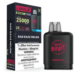 Level X Boost - Flavour Beast - Rad Razz Melon | Vape Cloud Canada