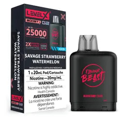 Level X Boost - Flavour Beast - Savage Strawberry Watermelon | Vape Cloud Canada