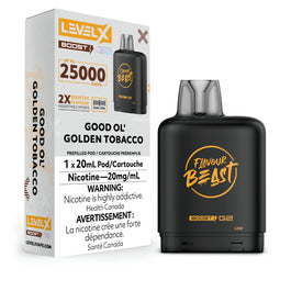 Level X Boost - Flavour Beast - Good Ol' Golden Tobacco | Vape Cloud Canada