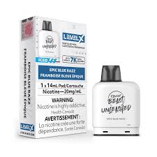 Level X 7k - Flavour Beast Unleashed - Epic Blue Razz Iced | Vape Cloud Canada