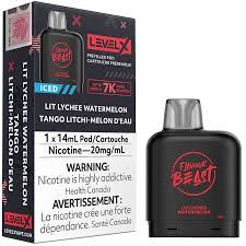 Level X 7K - Flavour Beast - Lit Lychee Watermelon Iced | Vape Cloud Canada