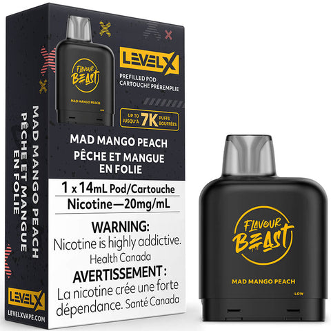 Level X 7K - Flavour Beast - Mad Mango Peach | Vape Cloud Canada