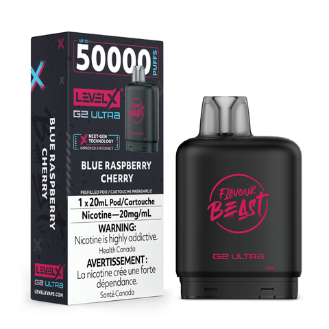 Level X G2 Ultra 20mL Pods - Blue Raspberry Cherry