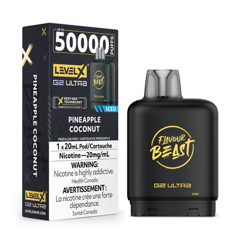 Level X G2 Ultra 20mL Pods - Pineapple Coconut Iced
