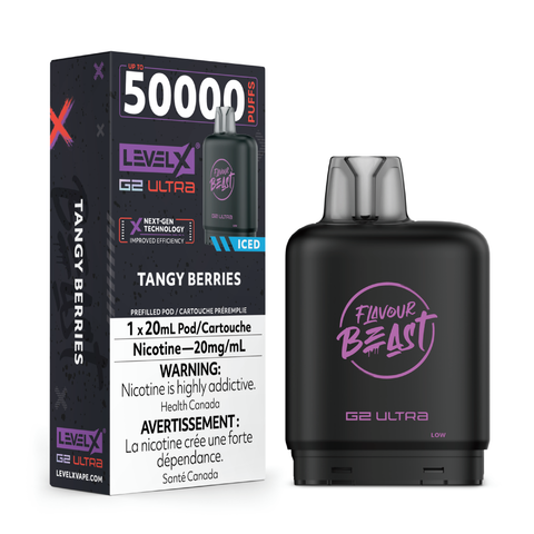 Level X G2 Ultra 20mL Pods - Tangy Berries Iced