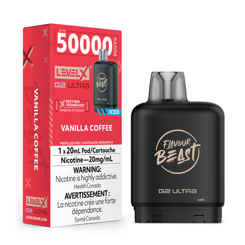 Level X G2 Ultra 20mL Pods - Vanilla Coffee Iced