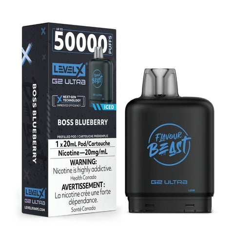 Level X G2 Ultra 20mL Pods - Boss Blueberry Iced