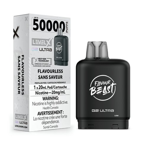 Level X G2 Ultra 20mL Pods - Flavourless