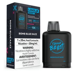 Level X Boost - Flavour Beast - Bomb Blue Razz | Vape Cloud Canada