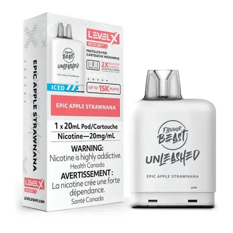 Level X Boost - Flavour Beast Unleashed - Epic Apple Strawnana Iced | Vape Cloud Canada Pacific Smoke