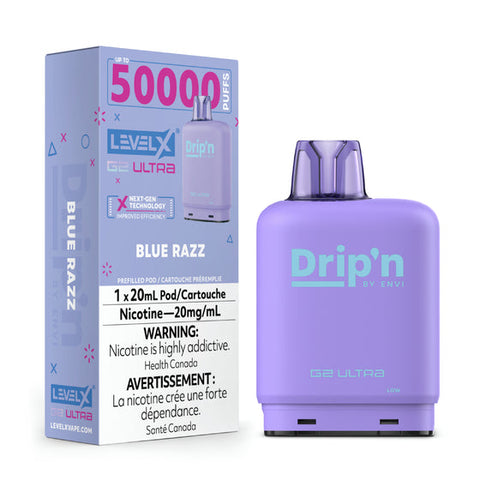 Level X G2 Ultra Flavour Beast Unleashed / Drip'n | Vape Cloud Canada Pacific Smoke 20mg ON Tax / Drip'n - Blue Razz 34.99  Vape Cloud