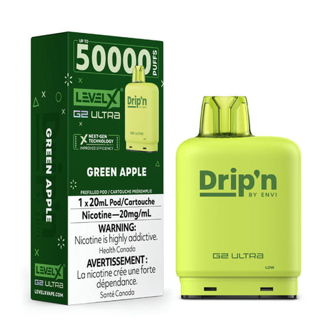 Level X G2 Ultra Flavour Beast Unleashed / Drip'n | Vape Cloud Canada Pacific Smoke 20mg ON Tax / Drip'n Green Apple 34.99  Vape Cloud
