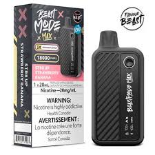 Flavour Beast - Beast Mode Max 18k - STR8 Up Strawberry Banana Iced | Vape Cloud Canada