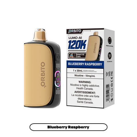 Orbito Lumo AI 120K Blueberry Raspberry 10mg device