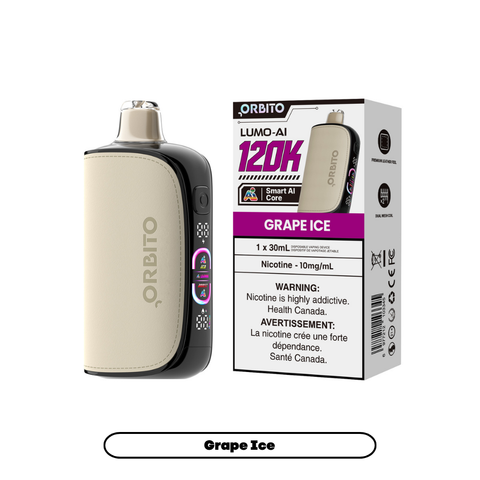 Orbito Lumo AI 120K Grape Ice 10mg device