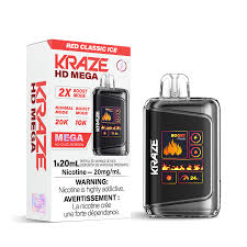 Kraze HD Mega 20k - Red Classic Ice | Vape Cloud Canada