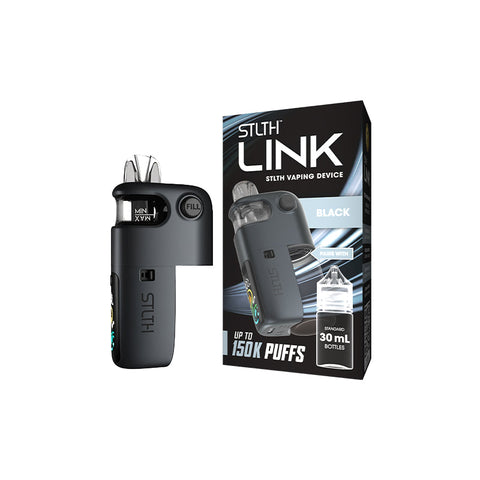 STLTH Link refillable disposable device in Black