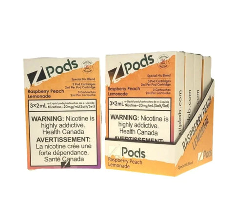 Z Pods - Raspberry Peach Lemonade | Vape Cloud Canada