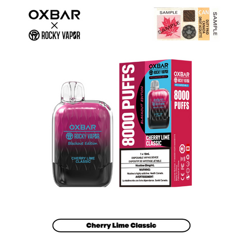 OxBar G8000 - Cherry Lime Classic | Vape Cloud Canada