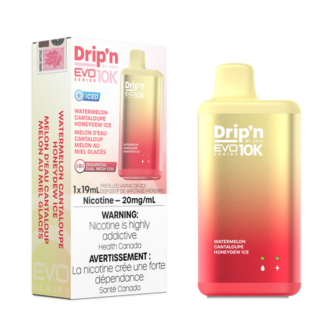 Drip'n EVO 10K - Watermelon Cantaloupe Honeydew Ice | Vape Cloud Canada