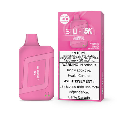 STLTH 5k - Raspberry Ice | Vape Cloud Canada