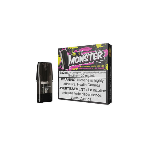 STLTH Pods - Monster - Raspberry Lemon Lime Ice | Vape Cloud Canada