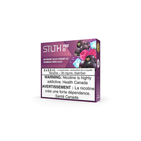 STLTH Pro X Pods - Raspberry Black Currant Ice | Vape Cloud Canada