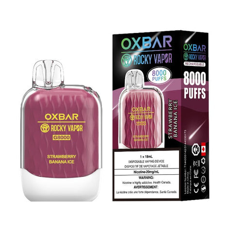 OxBar G8000 - Strawberry Banana Ice | Vape Cloud Canada